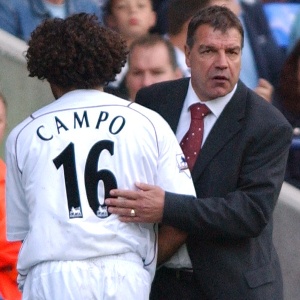 Big Sam and Ivan Campo at Bolton Wanderers.